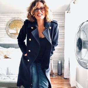 MK wool mid length winter coat